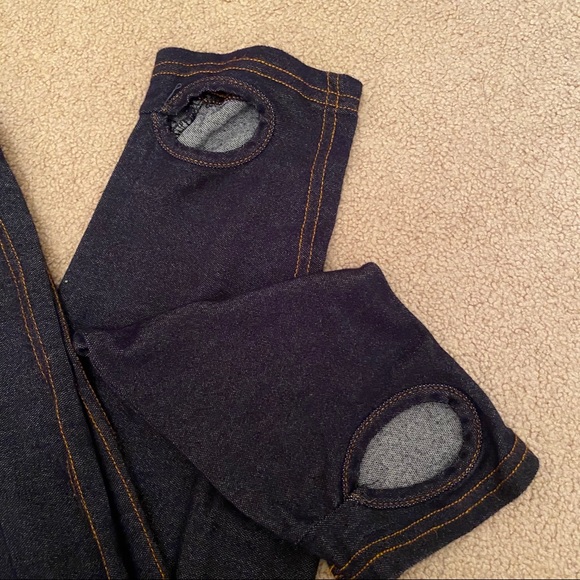Girls Kids Denim Jeggings - Picture 2 of 2